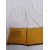 White goatskin and yellow leather cuff size M