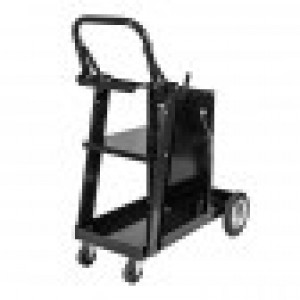 Welding trolley with shelves
